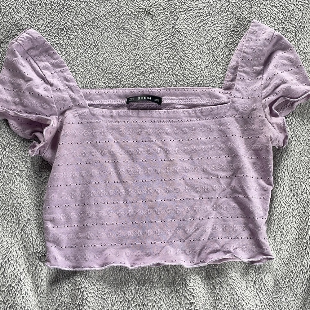 PURPLE SHEIN CROP TOP